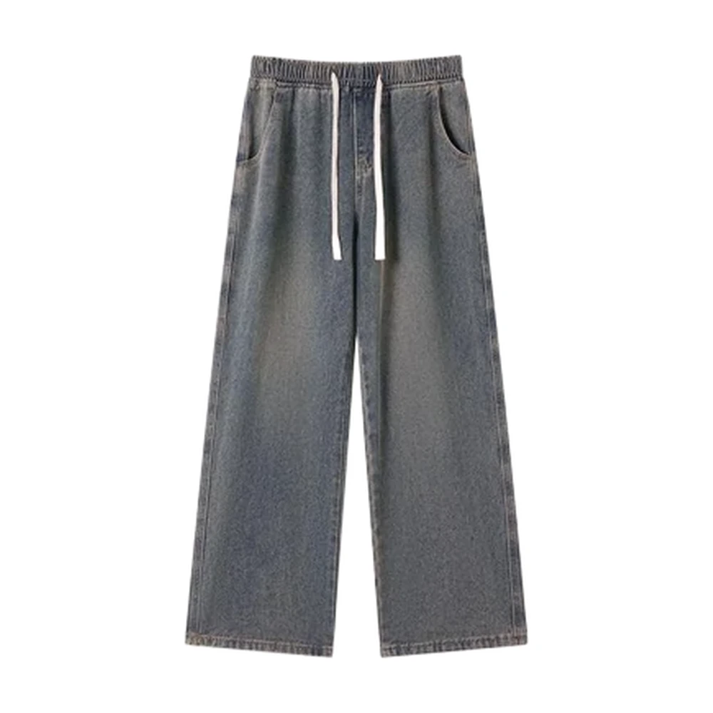 Relaxed Straight Denim Trousers