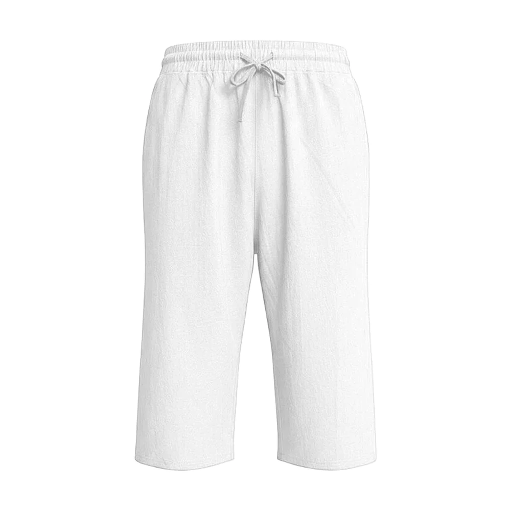 Men’s Relaxed Longline Drawstring Shorts - garment view