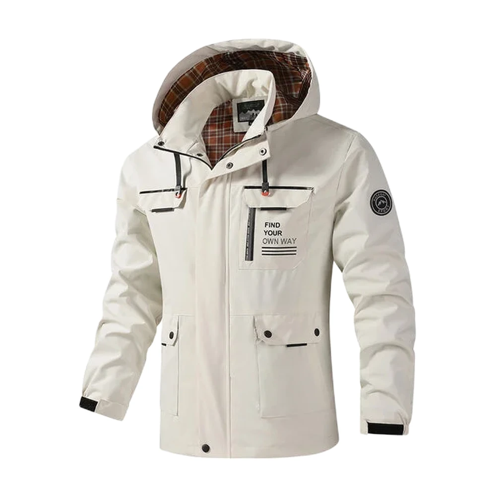 Men’s Multi-Pocket Hooded Utility Jacket - garment view