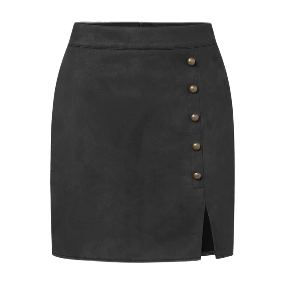 Women’s Suede Mini Skirt - garment view