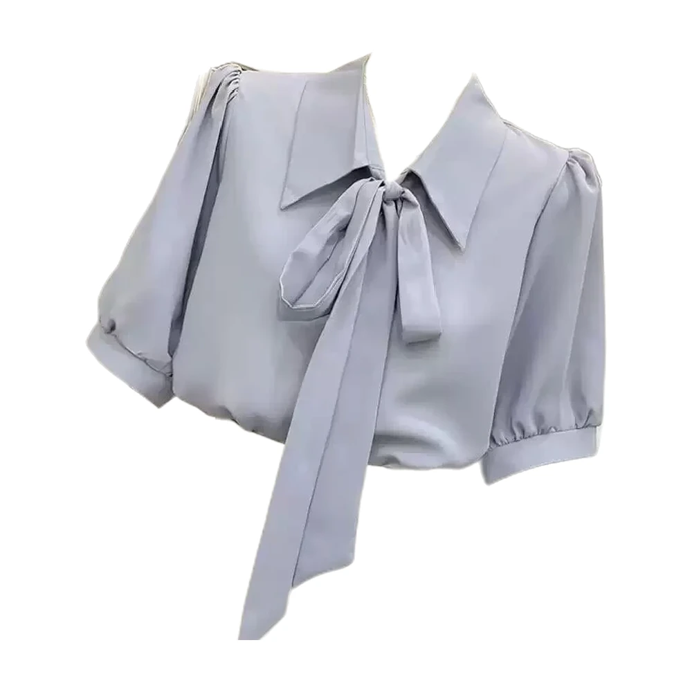 Women’s Lightweight Chiffon Blouse - garment view