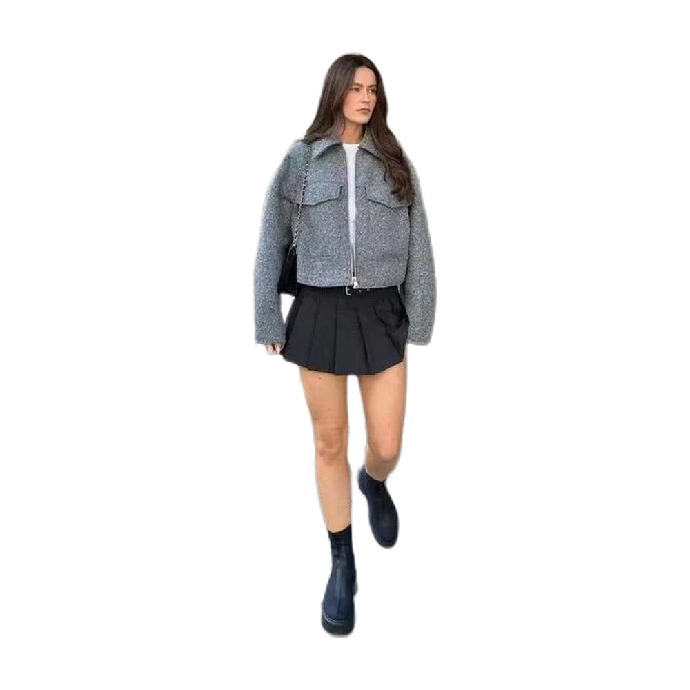 Women’s Cropped Wool Jacket - garment view