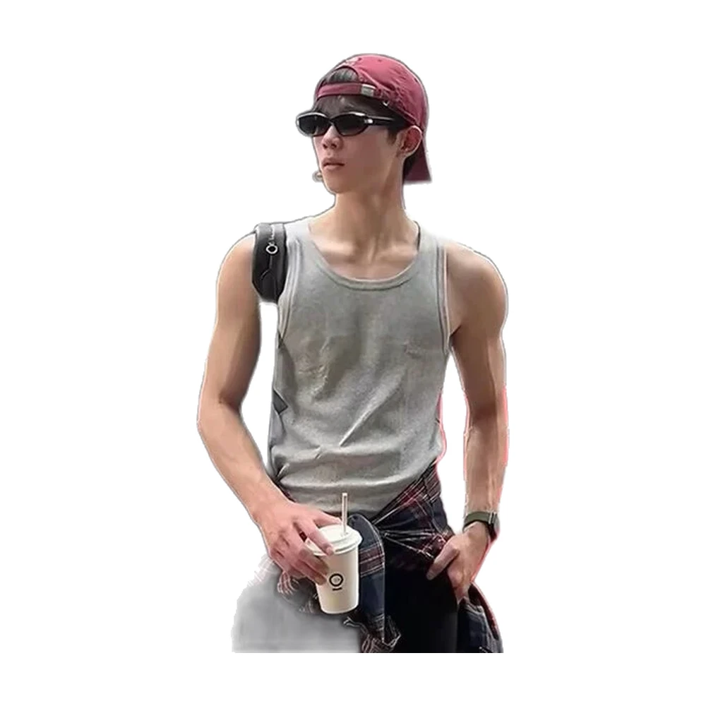Men’s Ribbed Tank Top - garment view