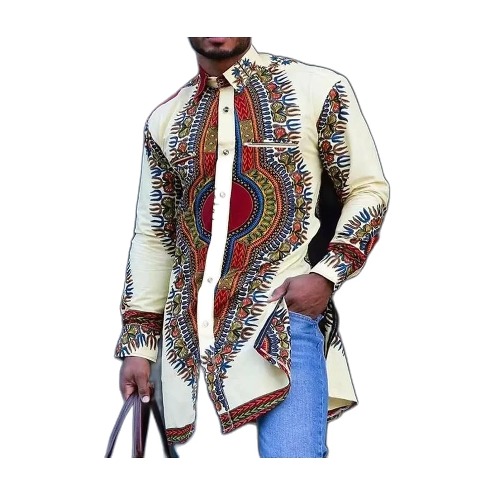 Men’s African Dashiki Shirt - garment view