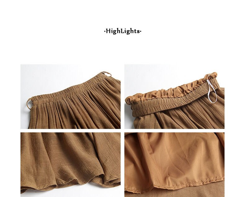 Women’s High-Waisted Flowing Lightweight A-Line Maxi Skirt for Comfortable Daily Wear - Image 3