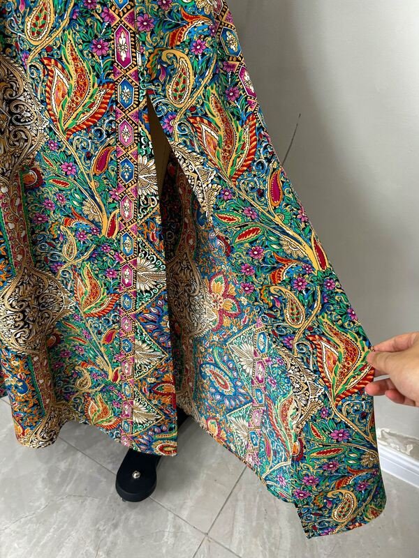 Women’s Printed A-Line Maxi Skirt - Image 2