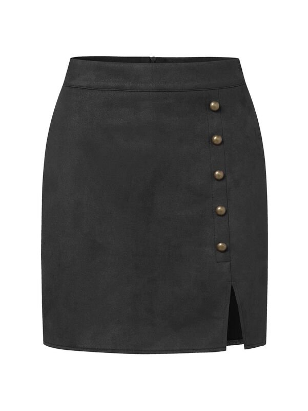 Women’s Suede Mini Skirt - garment view