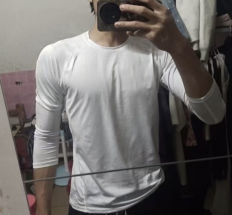 Men’s Long Sleeve Compression Shirt Base Layer - Image 3