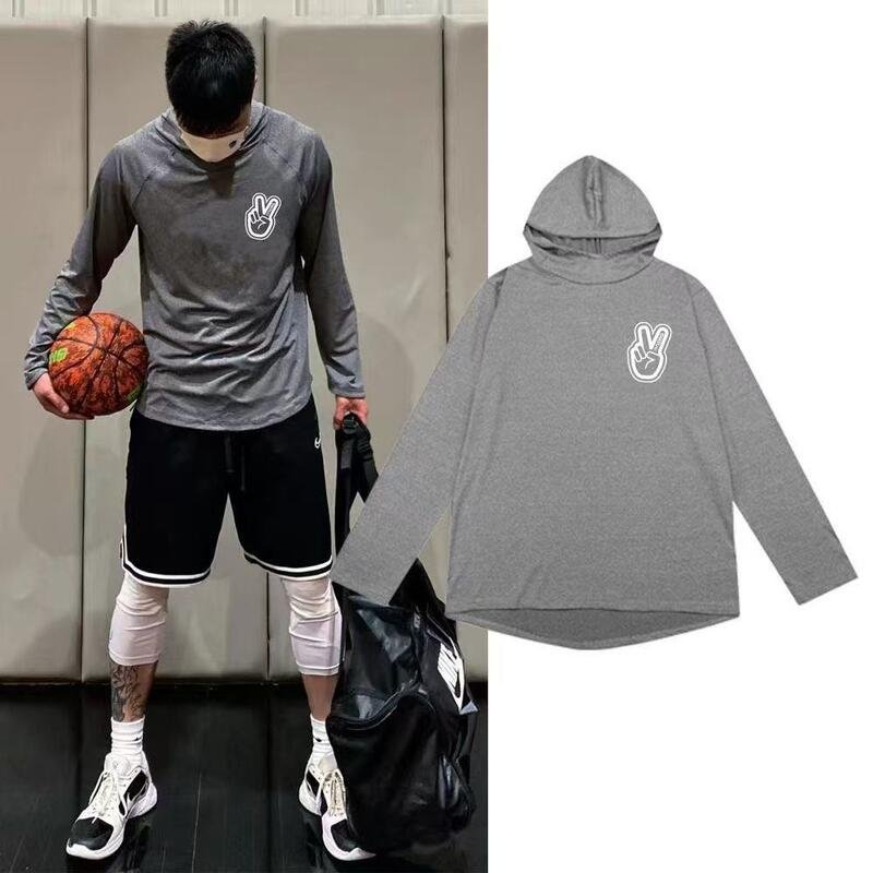 Men’s Lightweight Breathable Quick Drying Hooded Sports Top for Training and Gym Workouts - Image 2