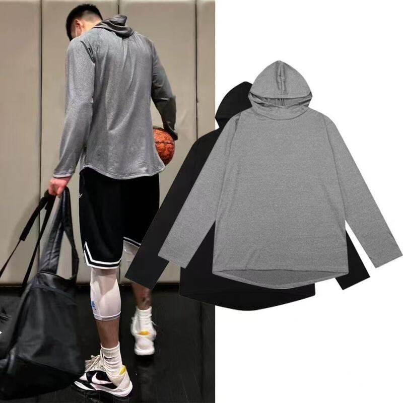 Men’s Lightweight Breathable Quick Drying Hooded Sports Top for Training and Gym Workouts - Image 3