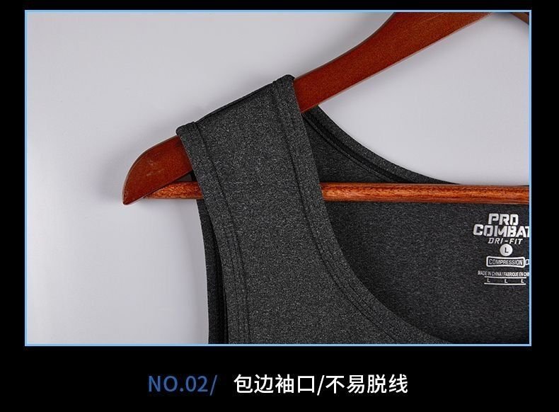 Men’s Ice Silk Sports Vest and Double Layer Running Shorts Set - Breathable and Cooling Athletic Training Wear - Image 2