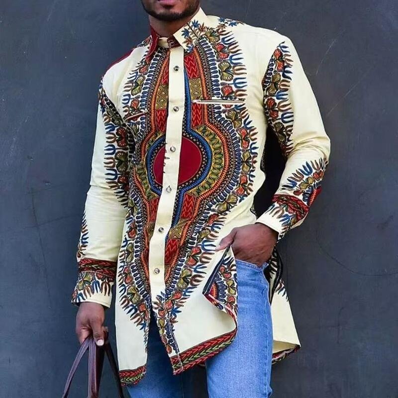 Men’s African Dashiki Shirt - garment view