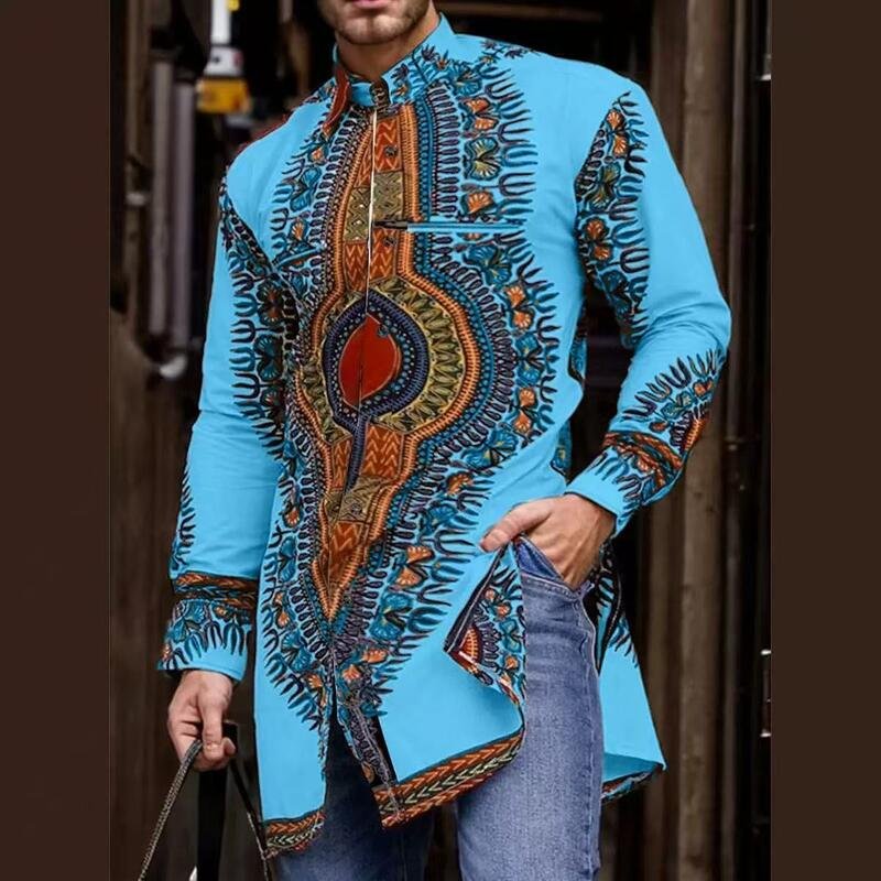 Men’s African Dashiki Shirt - Image 2