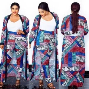 Women's African Print Two-Piece Set