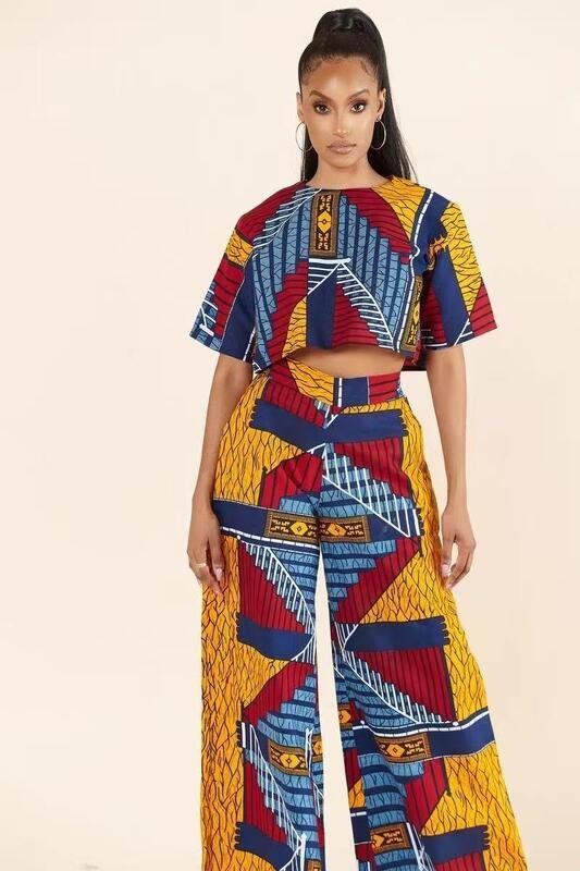 Women’s African Print Two-Piece Set - Image 3