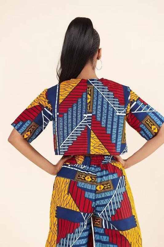 Women’s African Print Two-Piece Set - Image 2