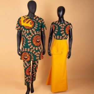 African Print Couple Matching Set