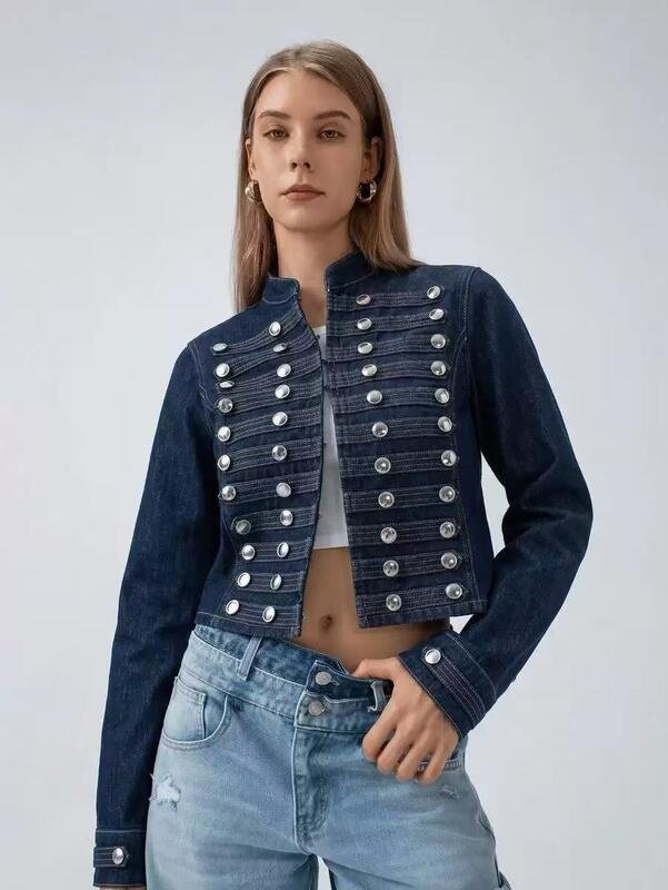 Women’s Premium Denim Cropped Jacket