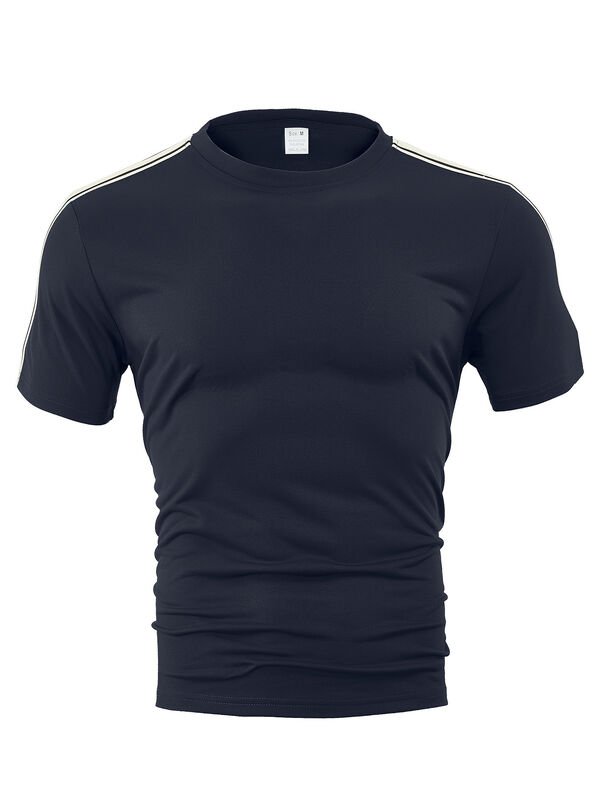 Men’s Contrast Stripe Sleeve T-Shirt - garment view