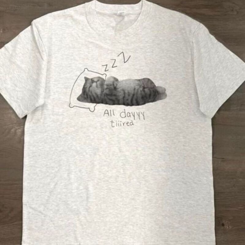 Men’s Cat Graphic T-Shirt - garment view