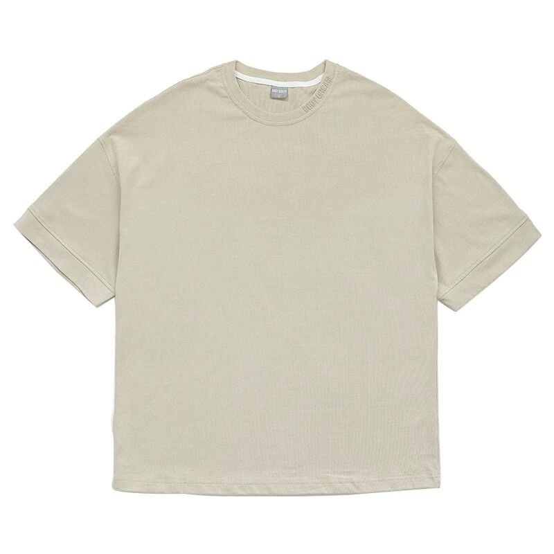Men’s Oversized Heavyweight Cotton Blend T-Shirt for Streetwear and Casual Wear - garment view