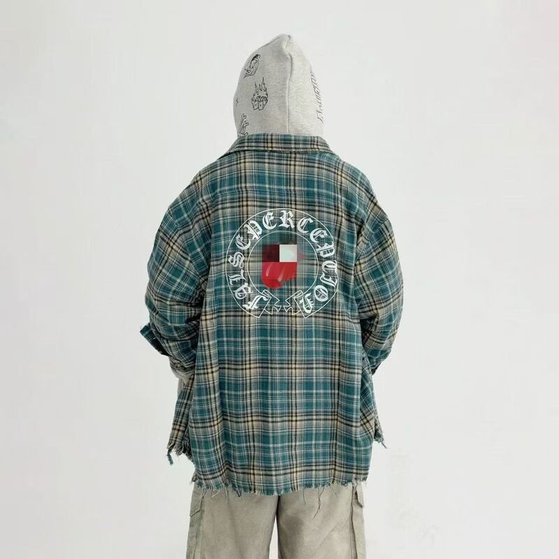 Men’s Vintage-Inspired Plaid Shirt - Image 2