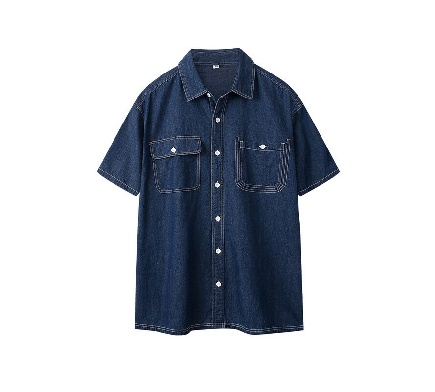 Men’s Classic Denim Shirt - garment view