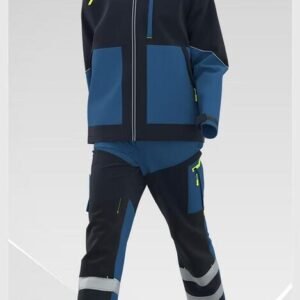 Unisex Color-Block Work Uniform Set