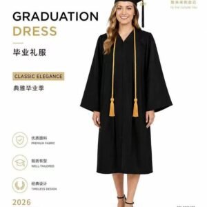 Unisex Design Graduation Gown Set