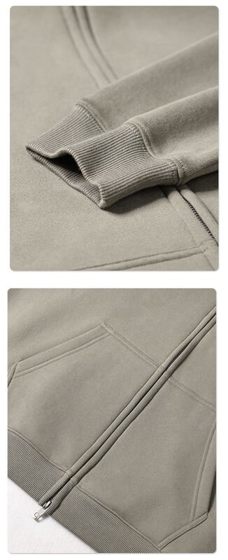 Men’s Relaxed Silhouette Full-Zip Hoodie - Image 4