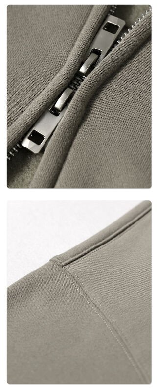 Men’s Relaxed Silhouette Full-Zip Hoodie - Image 2